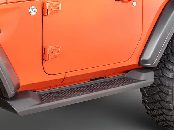 Running Boards for 2018 2019 2020 2021 2022 2023 2024 Wrangler JL 2 Door Side Step Nerf Bars 6 Inch ABS Plastic Matte Black (Not for JK Model)