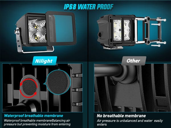 3 Inch 4LED Built-in EMC Flood LED Pod Lights