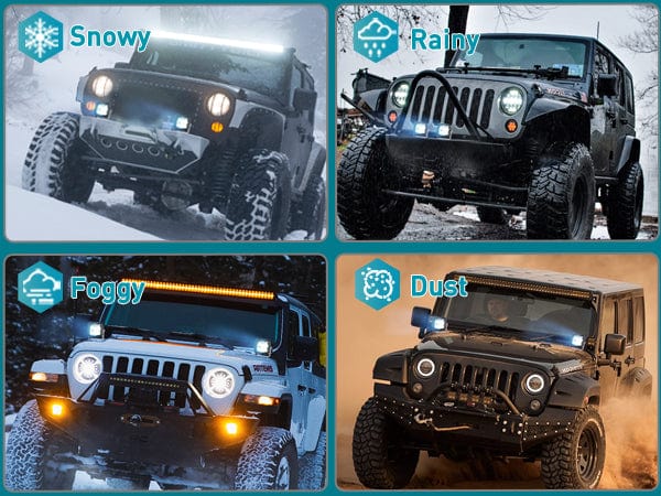 3 Inch 4LED Built-in EMC Flood LED Pod Lights