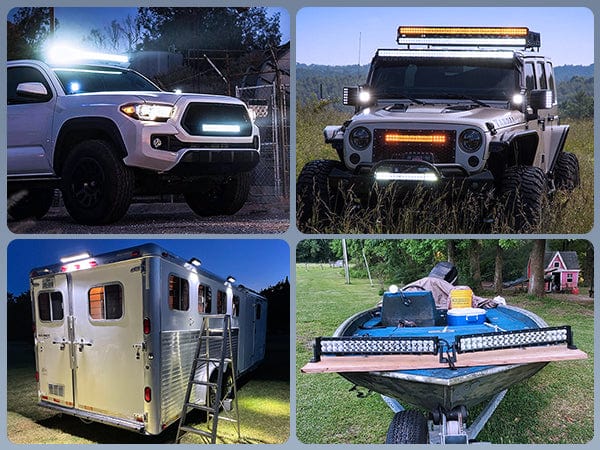 22 Inch 120W Double Row Spot Flood LED Light Bar