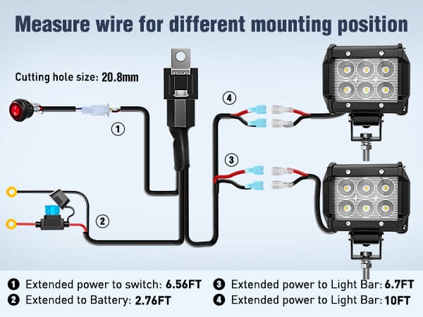 4 Inch 18W Flood LED Pods