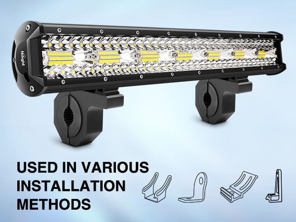 20 Inch 420W 42000LM Triple Row Spot Flood LED Light Bar