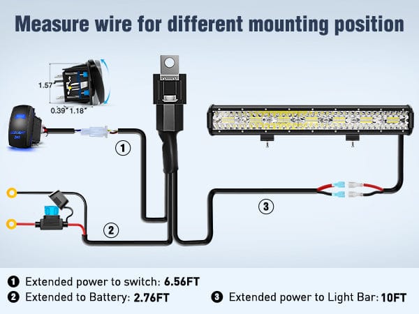 20 Inch 420W 42000LM Triple Row Spot Flood LED Light Bar