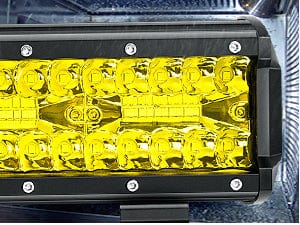 6.5 Inch 120W Triple Row Amber Spot Flood LED Light Bars