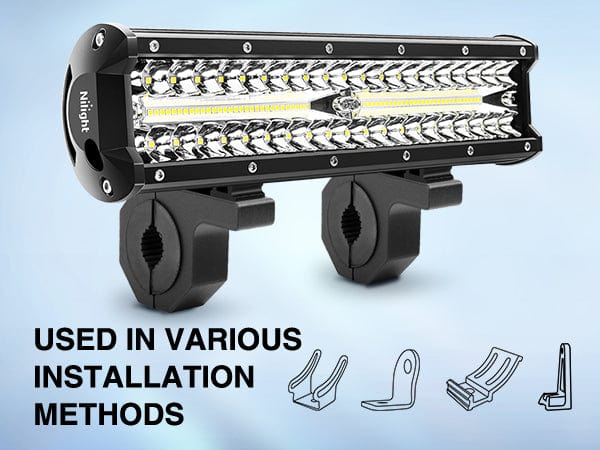 12 Inch 300W 30000LM Triple Row Flood/Spot LED Light Bar Kit