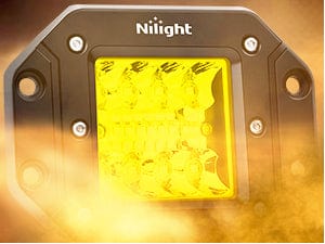 4.8 Inch 42W 7800LM Amber Flush Mount Spot Flood LED Work Lights