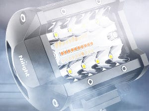 4 Inch 60W Triple Row Amber White Spot Flood LED Pods