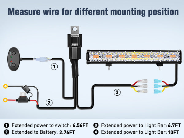 20 Inch 420W Triple Row Amber White Strobe Spot Flood LED Light Bar