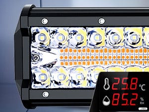 12 Inch 300W Amber White Led Light Bar Kit
