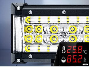 13.5 Inch 456W Side Shooter Quadruple Row Spot Flood LED Light Bar Kit