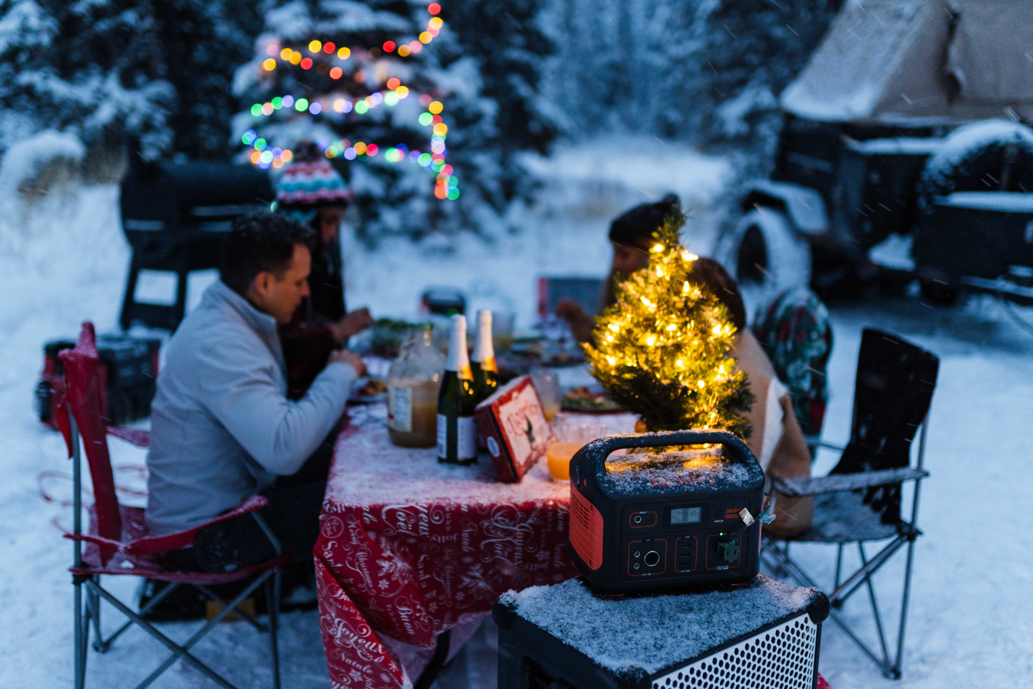 Christmas Activities - backyard camping