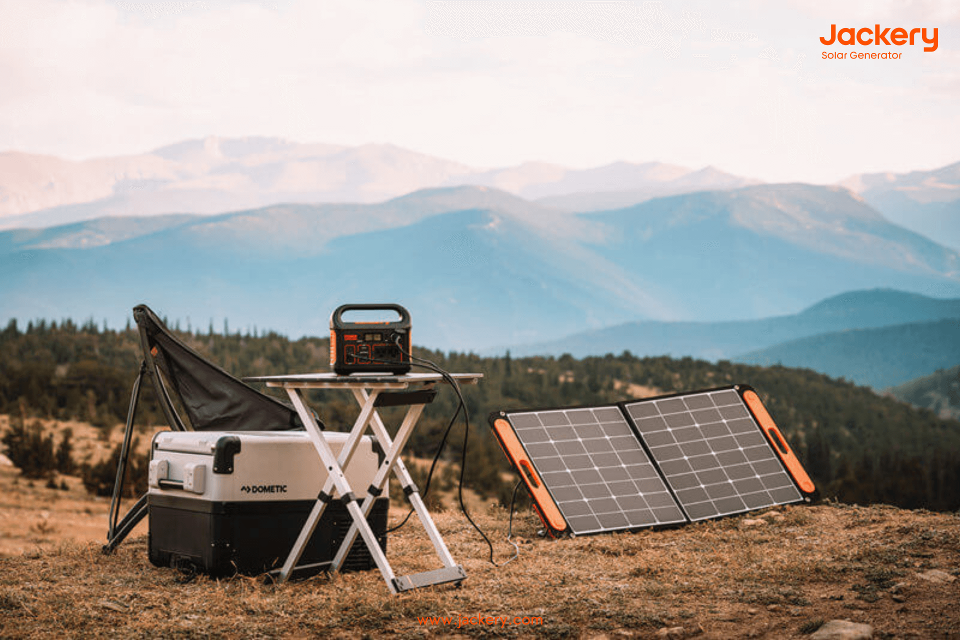 Jackery power station for solo hiking
