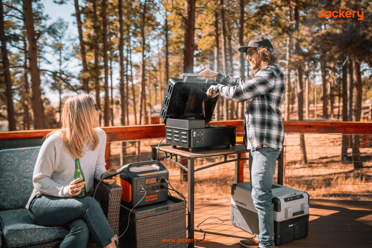 Jackery solar generator for grill