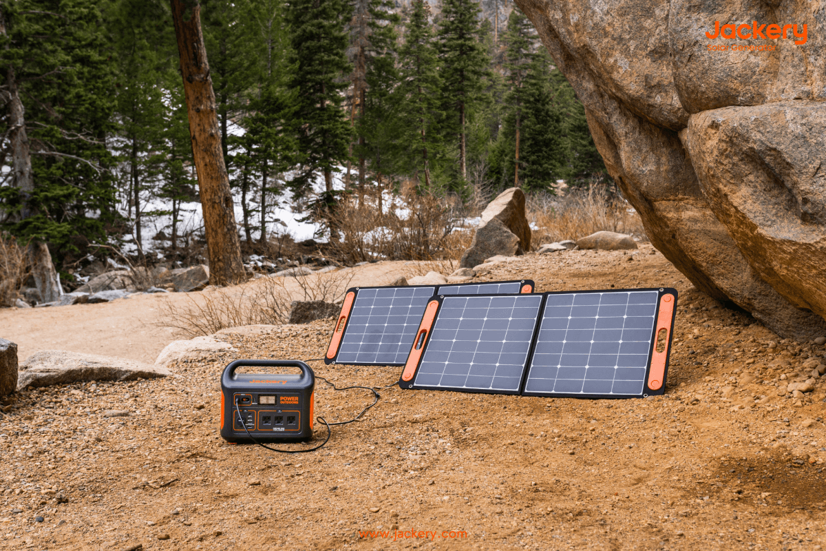 Jackery solar generator for hammock camping