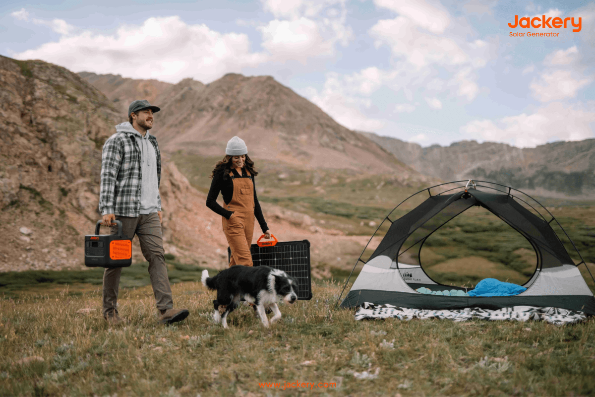 Jackery solar generator for sauna