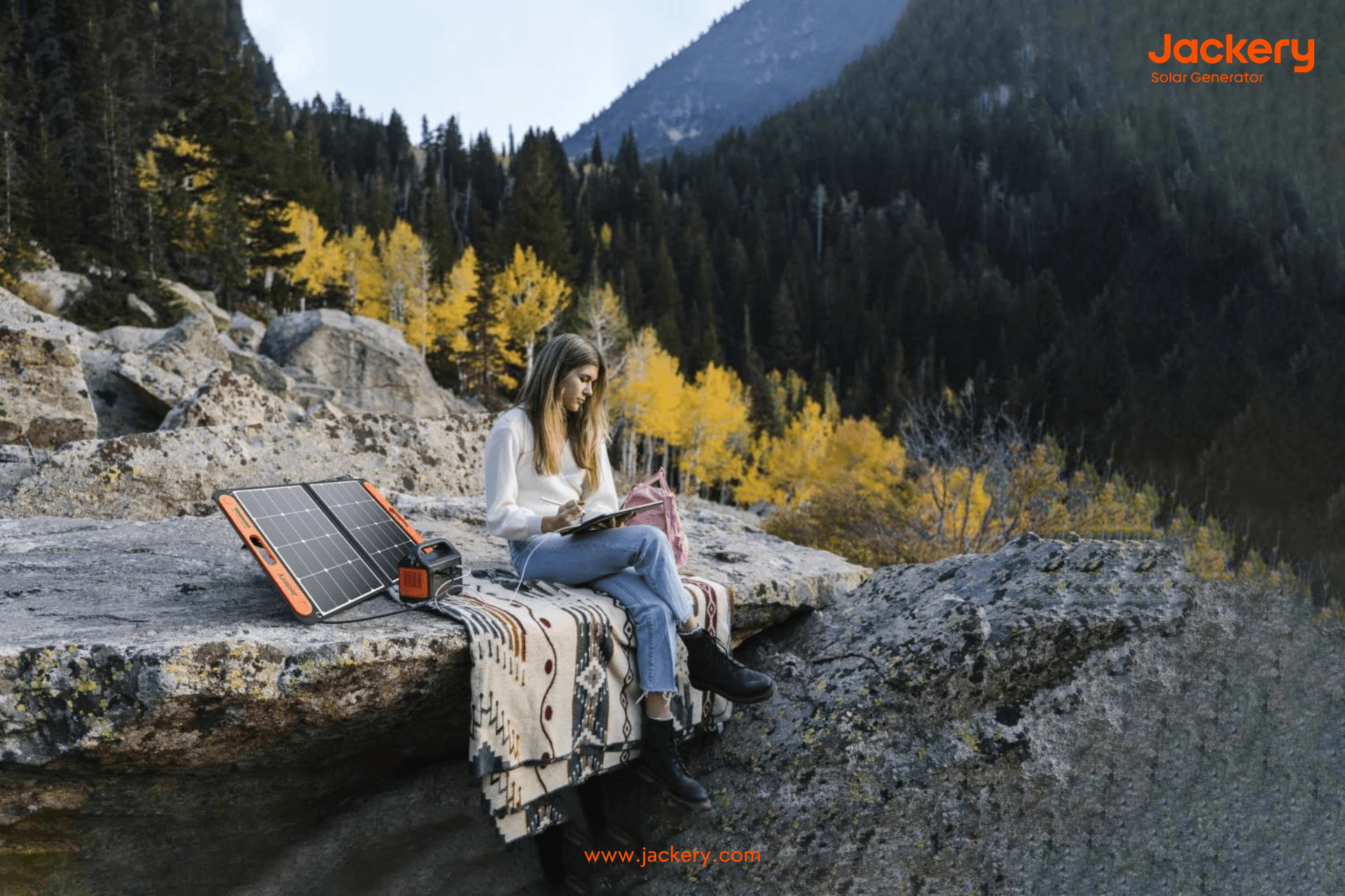 Jackery solar generator for solo hiking