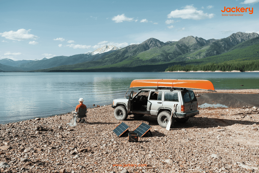 bass fishing solar generator