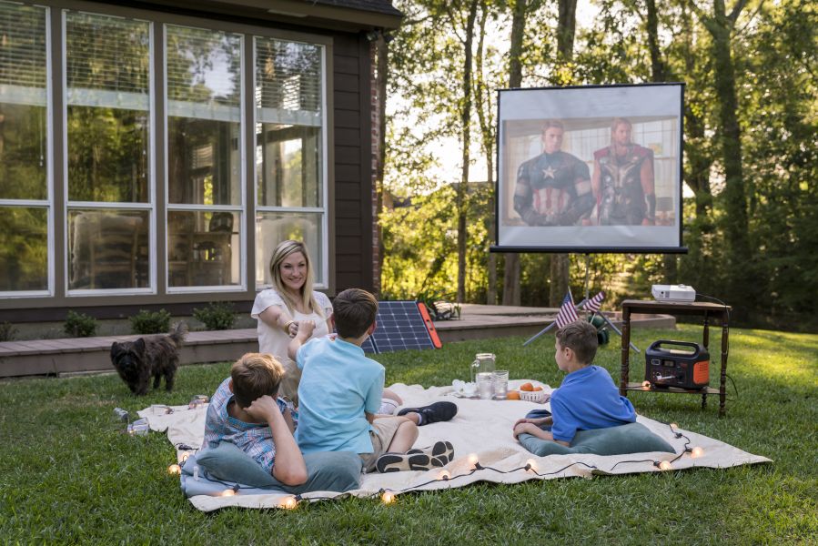 camping with a baby Jackery Solar Generator