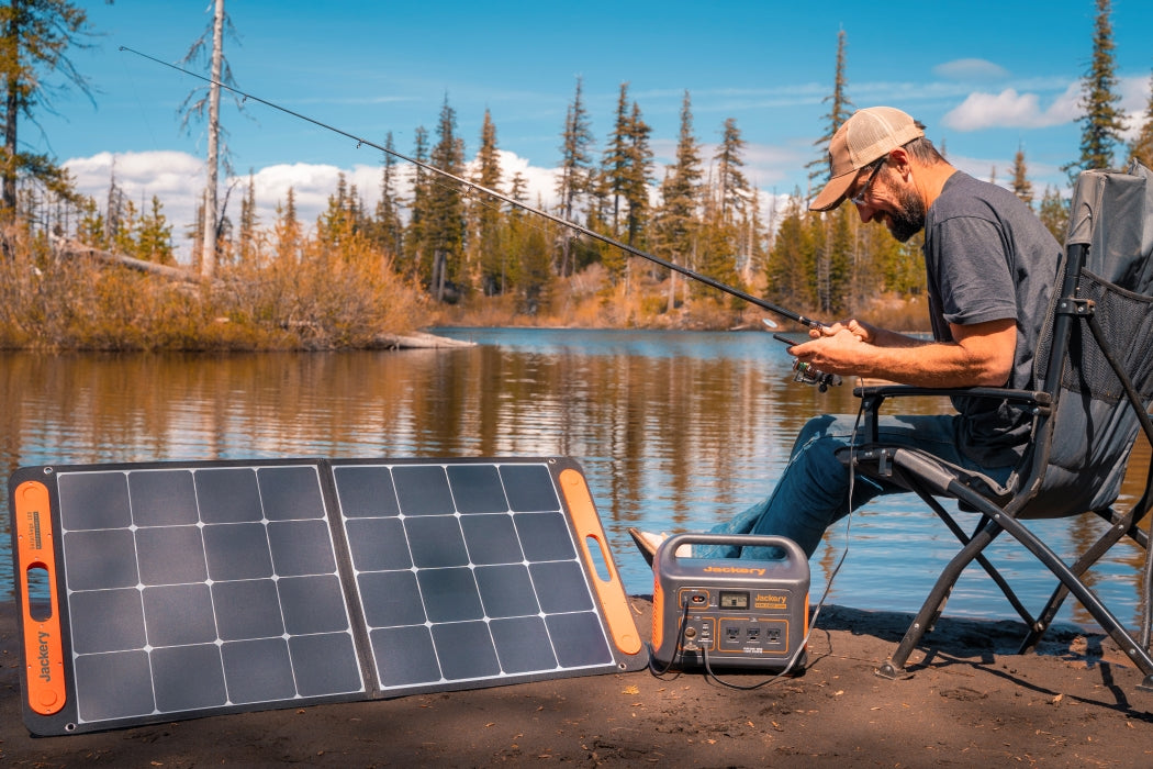 jackery solar generator 1000 for bank fishing