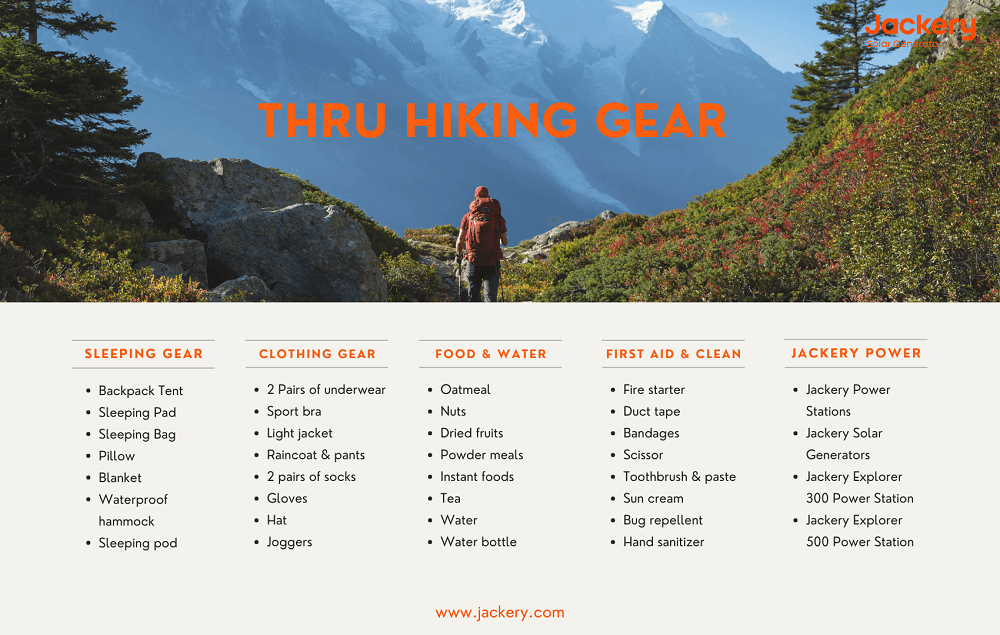 thru hiking gear