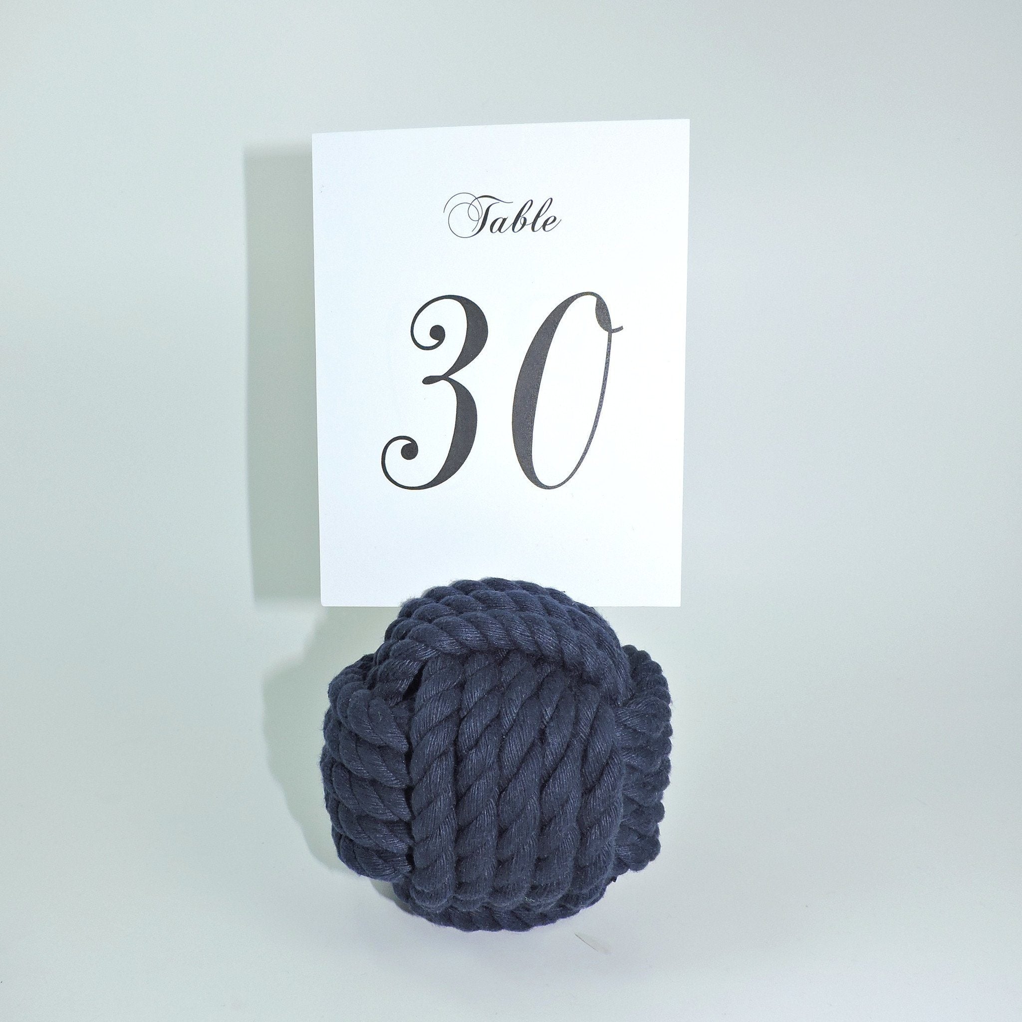 Nautical Knot Card Holder, Navy, 4.5