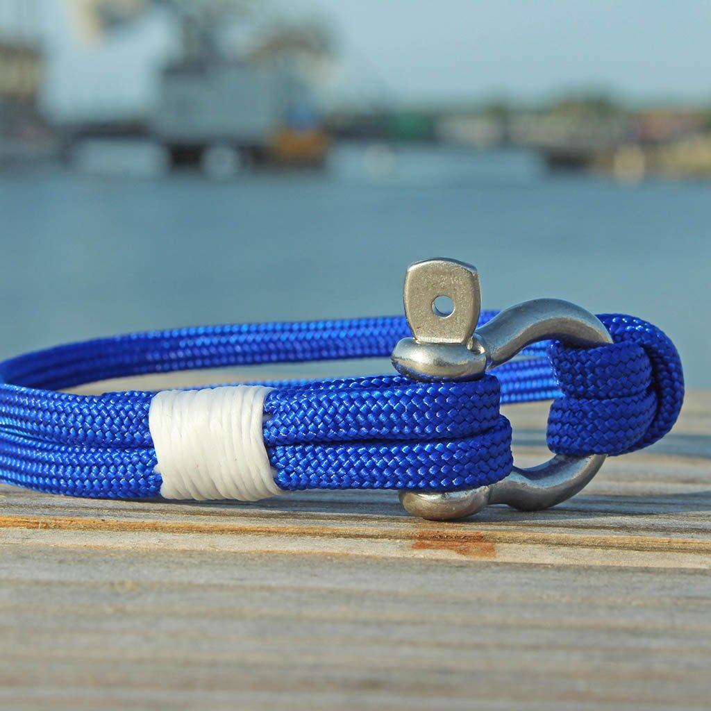 Royal Blue Nautical Shackle Bracelet 029