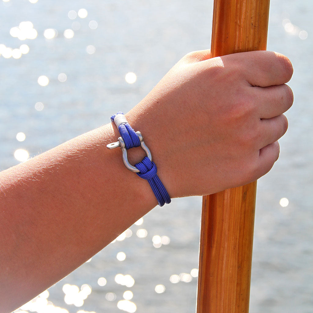 Royal Blue Nautical Shackle Bracelet 029