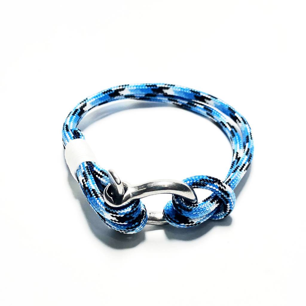 Blue Ice Nautical Shackle Bracelet 074
