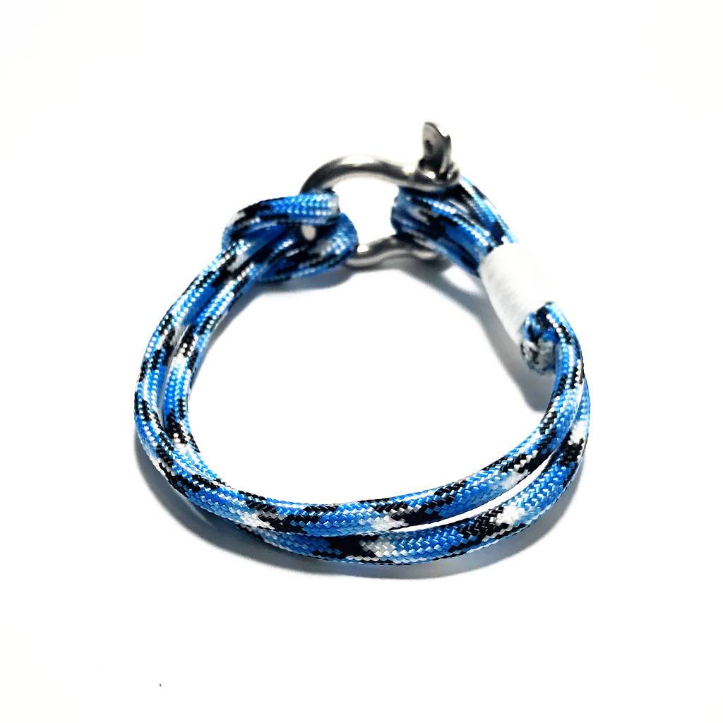 Blue Ice Nautical Shackle Bracelet 074
