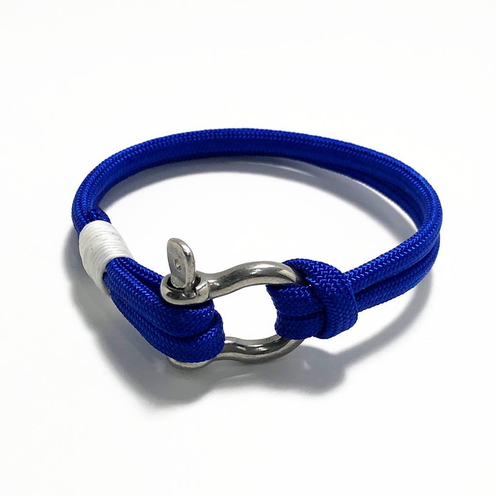 Royal Blue Nautical Shackle Bracelet 029