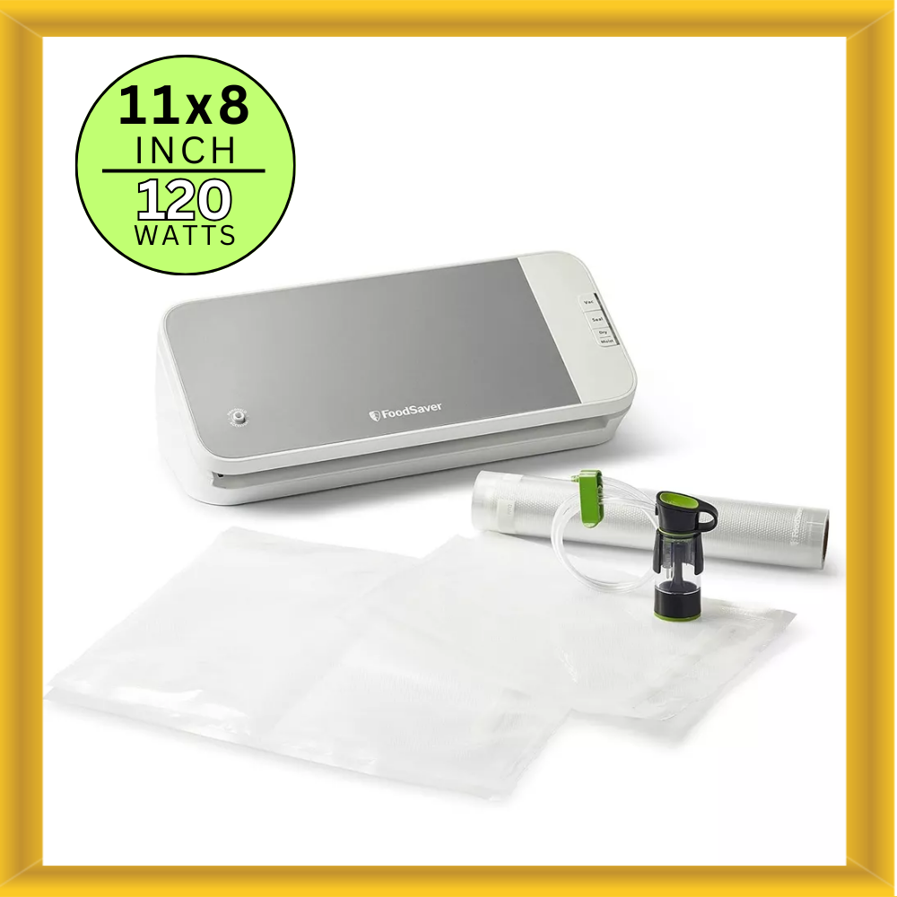 FoodSaver VS2150 11x8 Inch Vacuum Sealing System Food Vacuum Sealer White/Silver