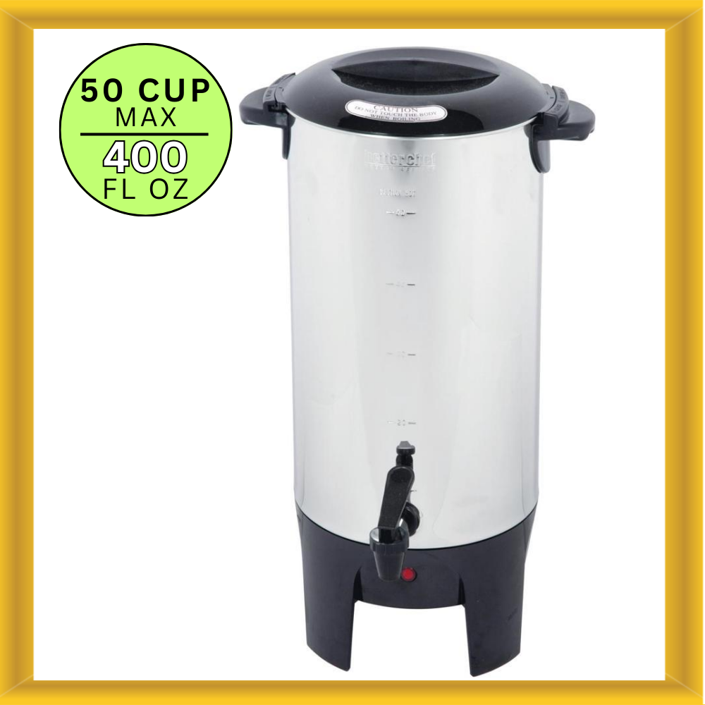 Better Chef IM155 10-50 Cup Capacity Fully Automatic Coffeemaker Stainless Steel