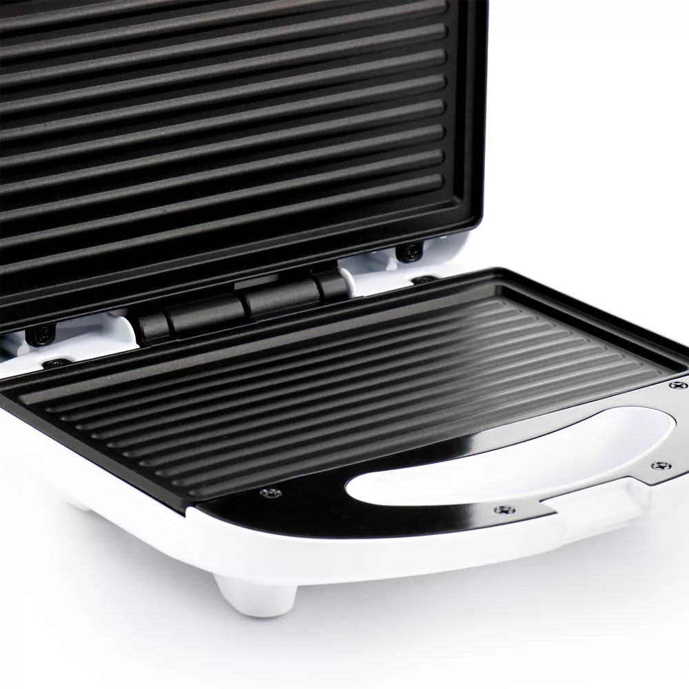Better Chef IM-293W Panini Contact Grill Press in White and Stainless Steel