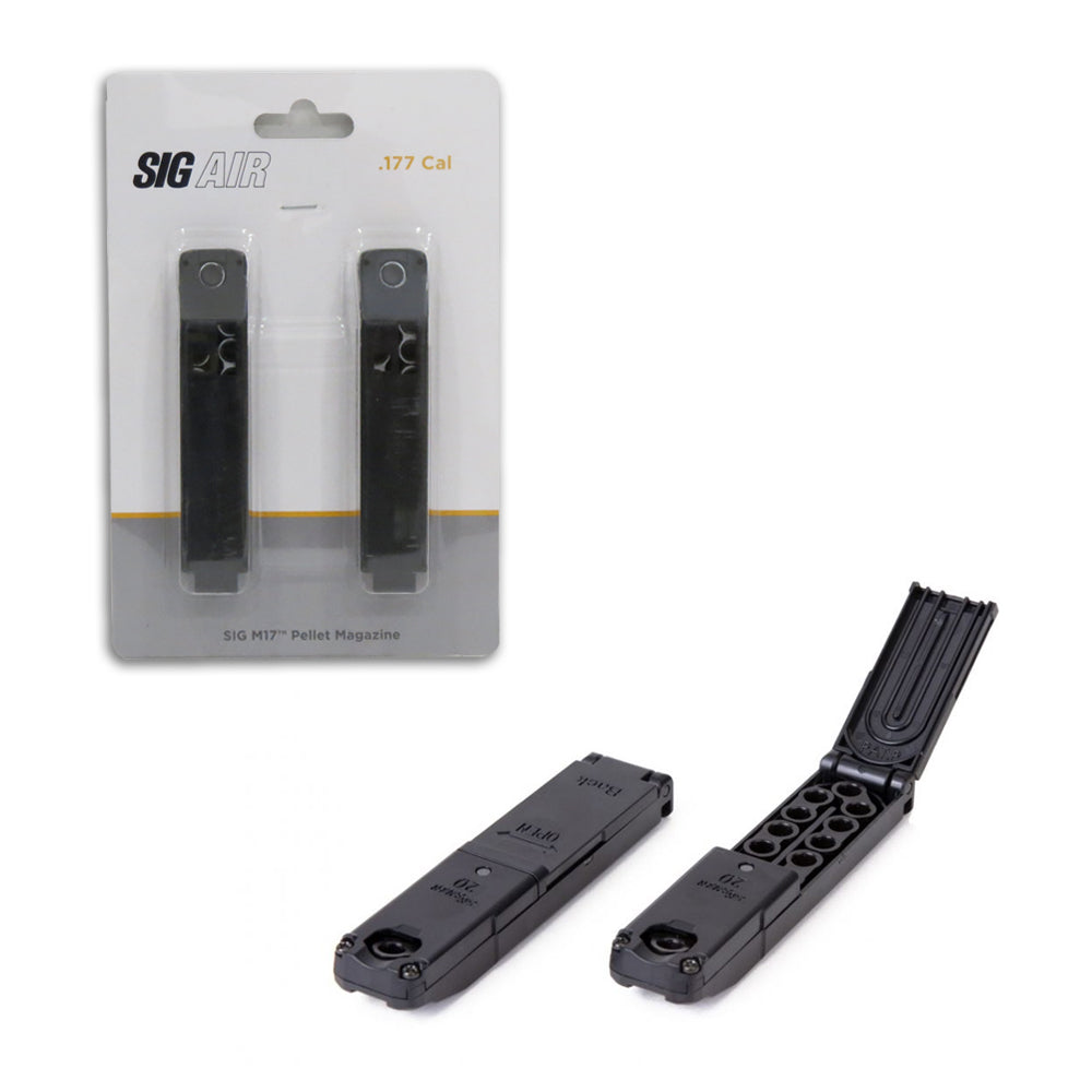 Sig Sauer ASP M17 Rapid Pellet Belt Magazine 20 Round capacity .177 Cal - 2 Pack