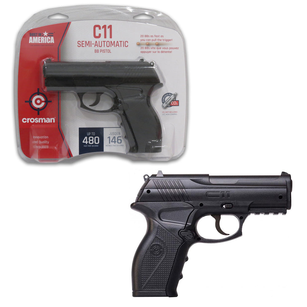 Crosman C11 Semi-auto CO2 Powered BB Air Pistol 480 FPS