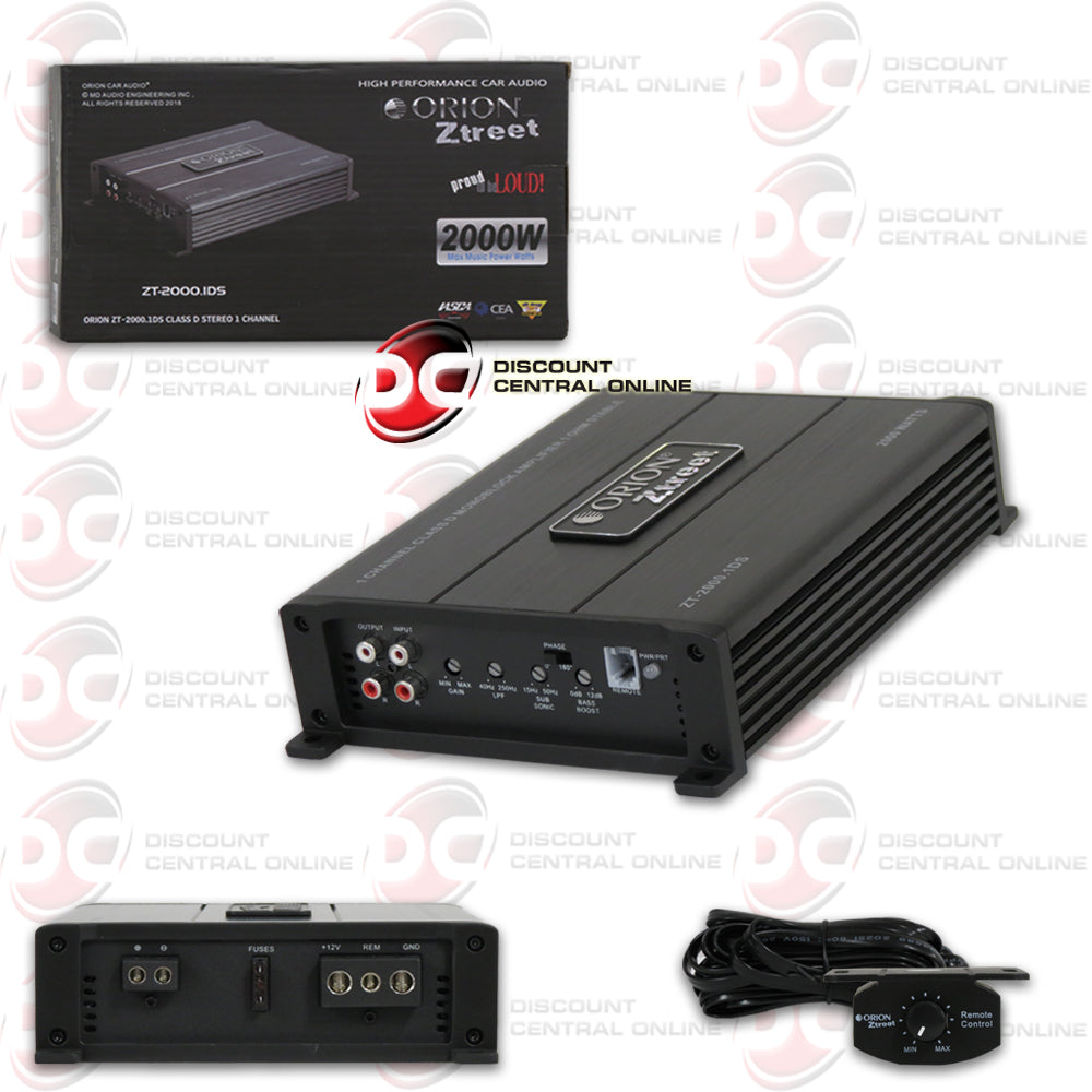 ORION ZT-2000.1DS MONOBLOCK CLASS D CAR AMPLIFIER