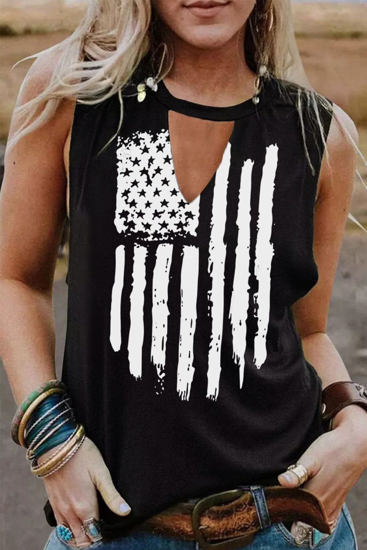 Cutout Tank Top