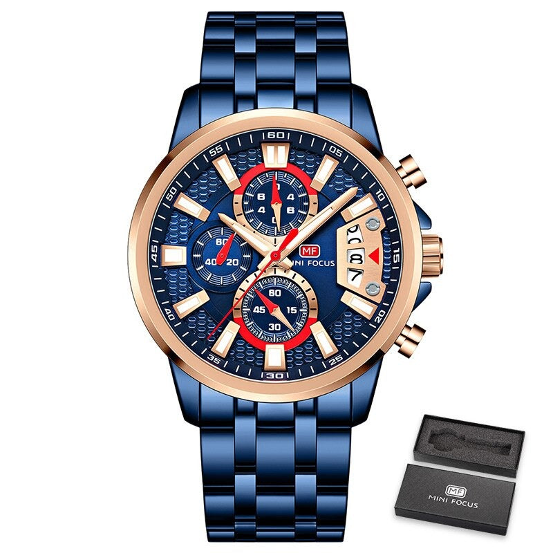 Trendy Rainbow Fashion Business and Sports Chronograph Watches