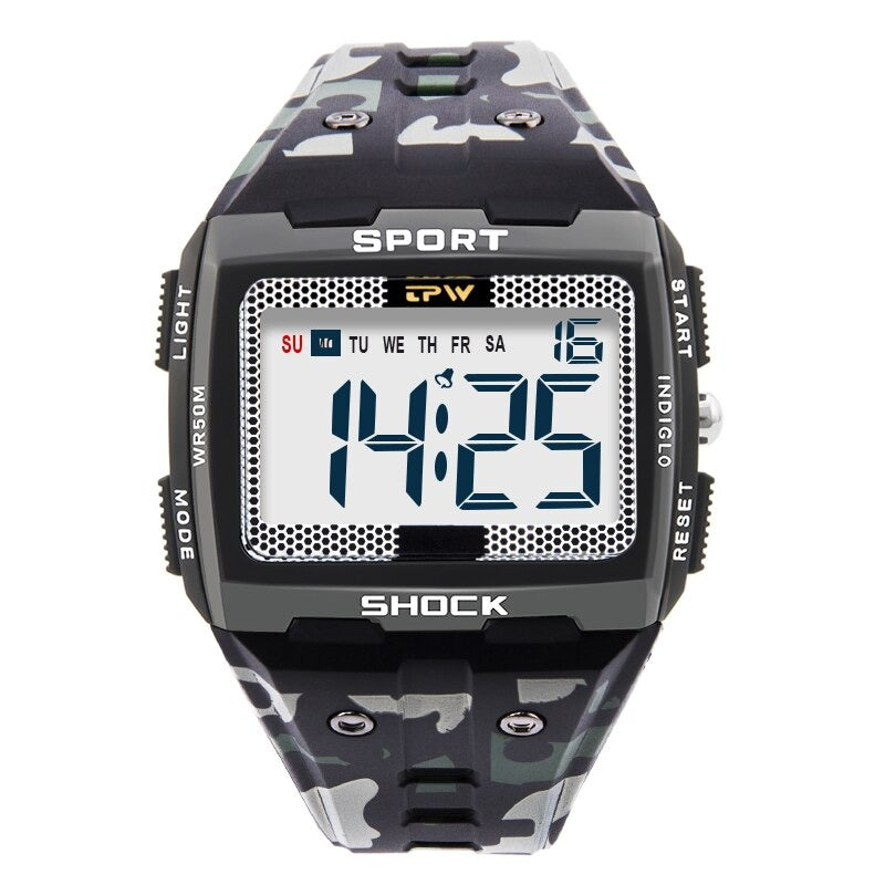 HD Large Screen Dial Sporty Outdoor Trend Digital Watches