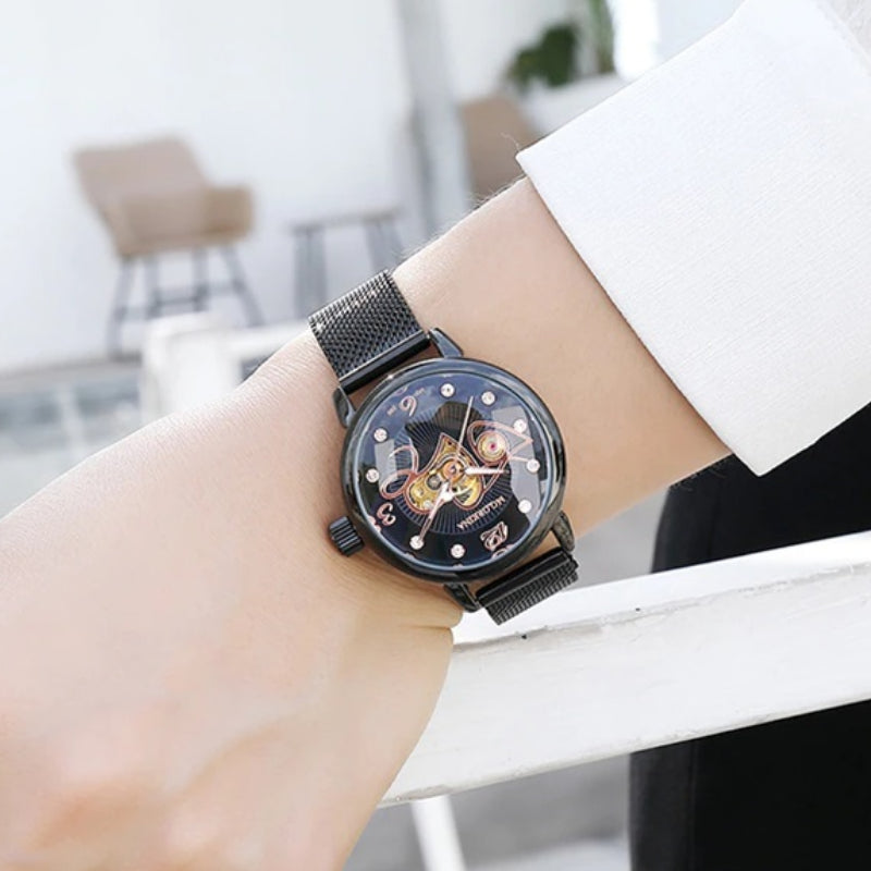 Fashion Love Heart Dial Automatic Self-Winding Luminous Watches