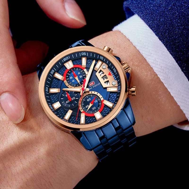 Trendy Rainbow Fashion Business and Sports Chronograph Watches