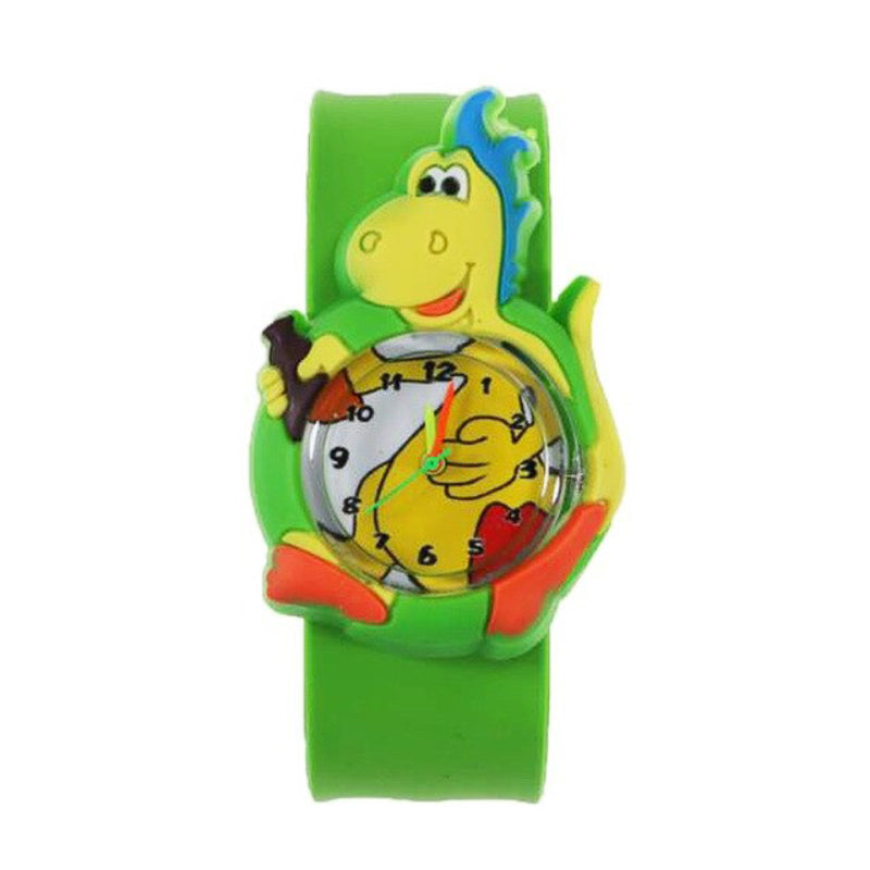 Fun and Colorful Multi-style Cartoon Dinosaur Quartz Watches for Kids