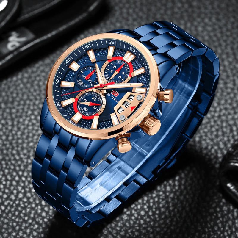 Trendy Rainbow Fashion Business and Sports Chronograph Watches