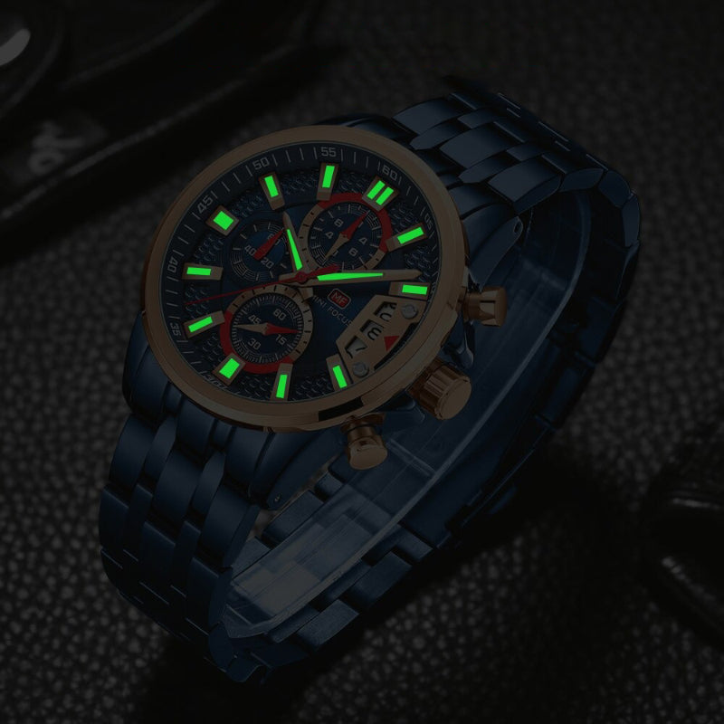 Trendy Rainbow Fashion Business and Sports Chronograph Watches