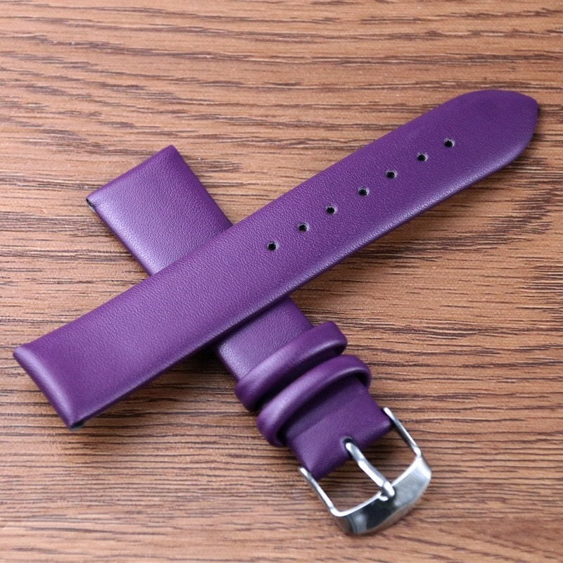 8 to 24mm Soft and Delicate Genuine Leather Replacement Watchbands