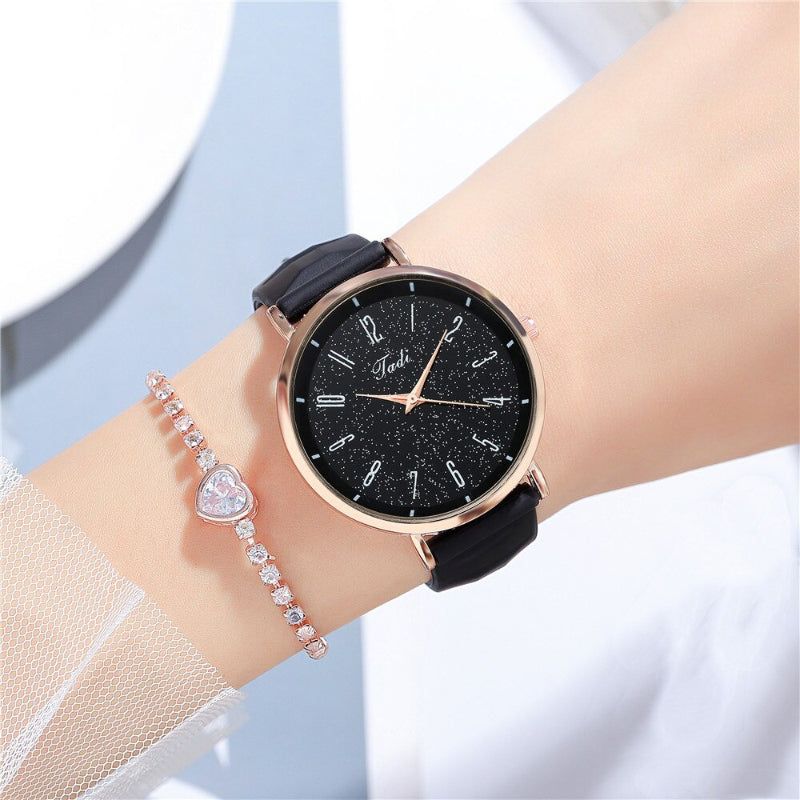 Celestial Starry Sky Round Dial Quartz Watches