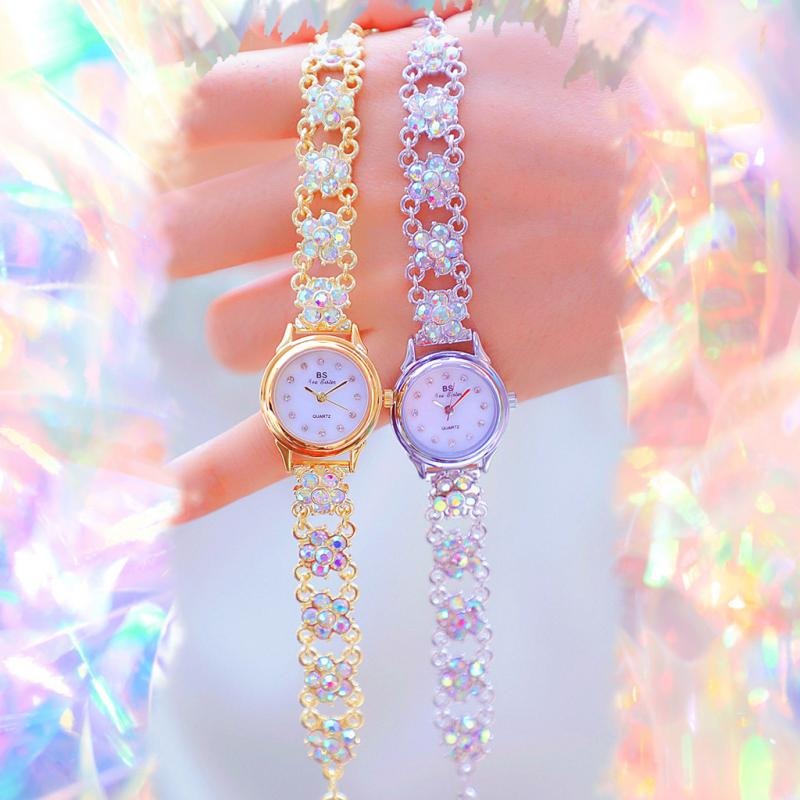 Spring Fling Rhinestone Accent Dial Quartz Watch Bracelet