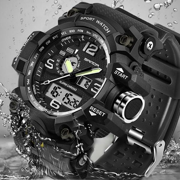 The Solid Men? LED Digital Military Waterproof Sports Watch For Men
