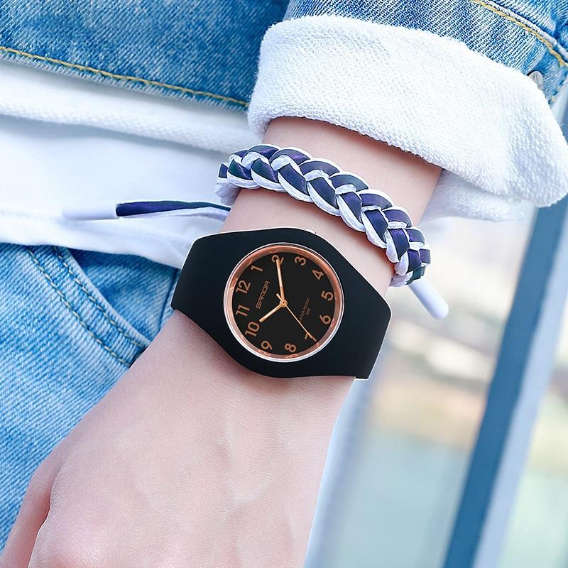 Minimalist Ultra-thin Silicone Band Quartz Watches