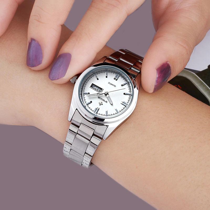 Classic Full Silver Stainless Steel Quartz Watch
